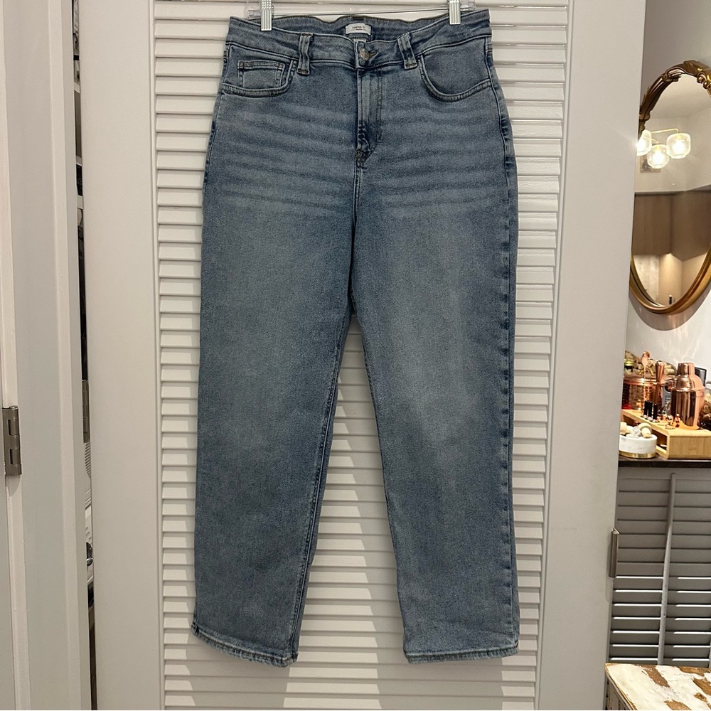 Forever 21+ Premium High Rise Lightwash Denim